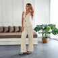 Women’s Summer Two Piece Set – Vest & Straight Leg Pants FitiqueFit