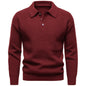 Men's British Fashion Polo Collar Sweater Grayceful LLC
