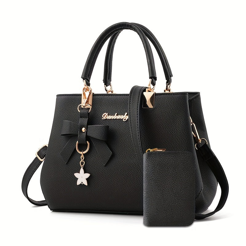 [Elegant Crossbody Handbag] Trendy Elegant Women's Crossbody Handbag | Fashionable Solid Color Design with Adjustable Strap, Zipper Closure & Coin Purse NovaCart