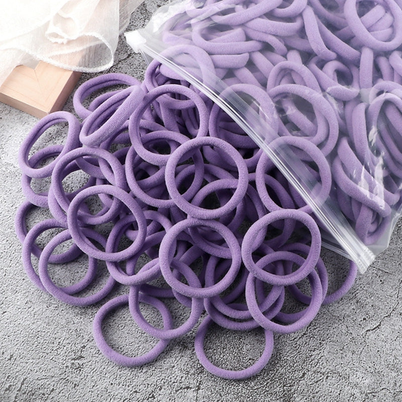 50pcs/Set Women   Basic Hair Bands 1.57inch Simple Solid Colors Elastic Headband Hair Ropes Ties Hair Accessories Ponytail Holder NovaCart