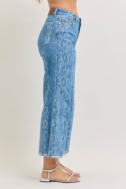 Judy Blue High Rise Ankle Wide Leg Jeans New Era Fashion LLc