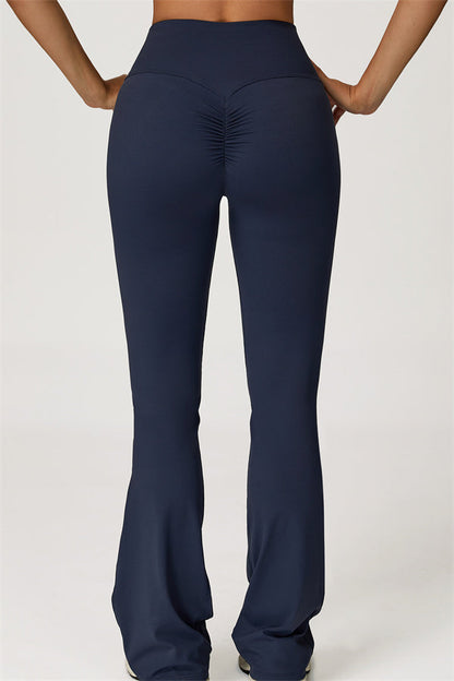 The Lily Belle Crop Top Flared Leggings 2-Piece Set Fitglutes Activewear Gymwear Sportswear & Workout Clothes