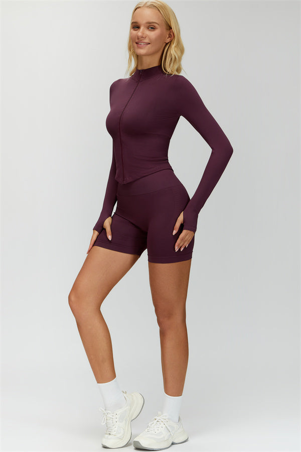The Delight Jacket Shorts 2-Piece Set Fitglutes Activewear Gymwear Sportswear & Workout Clothes