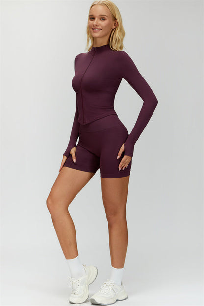 The Delight Jacket Shorts 2-Piece Set Fitglutes Activewear Gymwear Sportswear & Workout Clothes