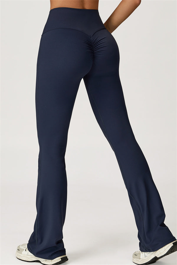 The Lily Belle Crop Top Flared Leggings 2-Piece Set Fitglutes Activewear Gymwear Sportswear & Workout Clothes
