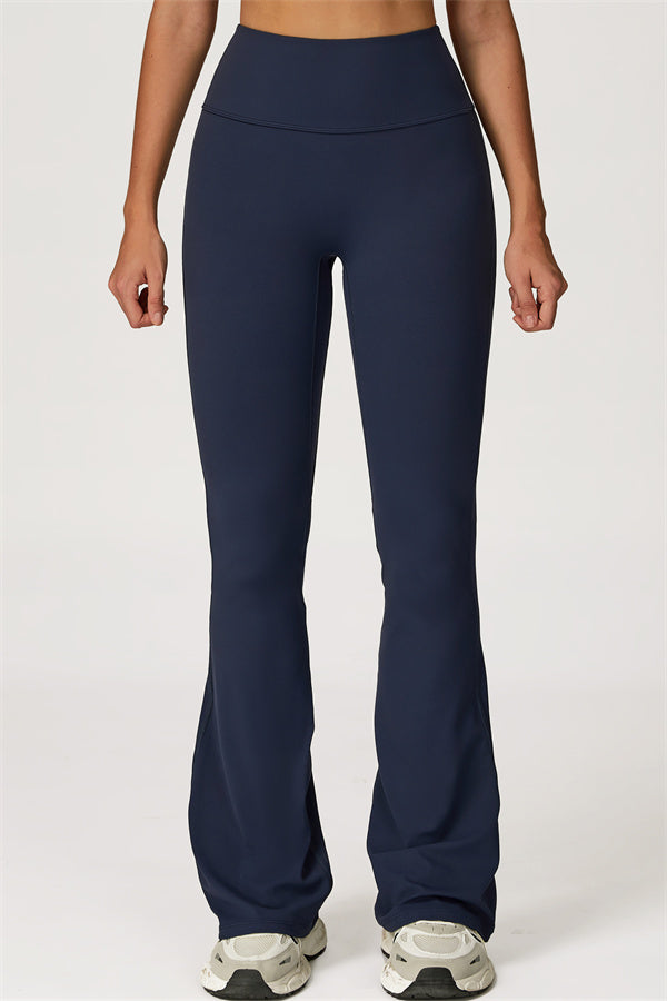 The Lily Belle Crop Top Flared Leggings 2-Piece Set Fitglutes Activewear Gymwear Sportswear & Workout Clothes