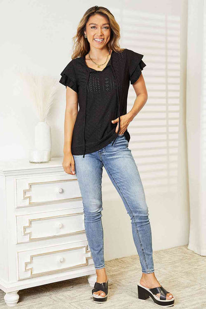 Flutter Sleeve Top- Exquisite Elegance SnagBag