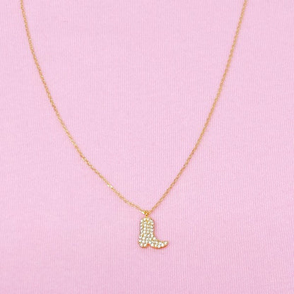 Glam Cow Girl Boot Necklace Shop Style & More | Fresh Looks, Everyday Deals & Free Shipping