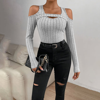 Women's Ribbed Long Sleeve Top FitiqueFit