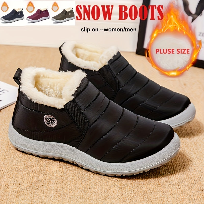 Women'S Winter Snow Boots, Warm And Plush, Short Boots, Shoes, Thickened, Flat-Soled Footwear. NovaCart