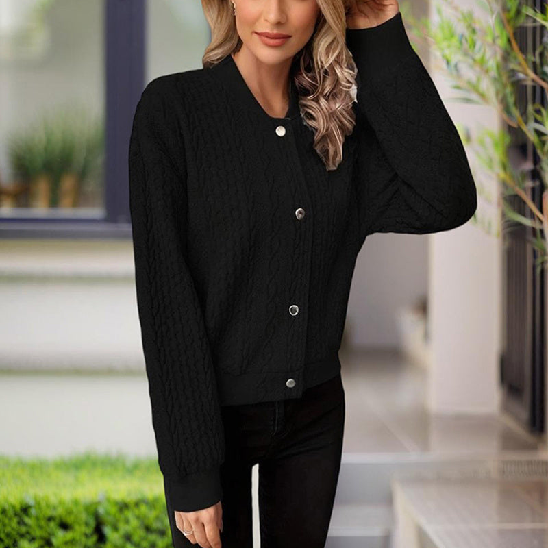 Ribbed Button-Up Knit Shacket FitiqueFit