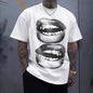 Tooth Drill Mouth Trendy Brand Short-Sleeve Loose Hip-Hop Streetwear Casual Couple T-Shirts New Era Fashion LLc