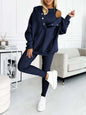 Casual Hooded Sweater Thickened Thread Fitted Vest Pants Three-piece Set See size chart under “more details” The Fashion Celestial