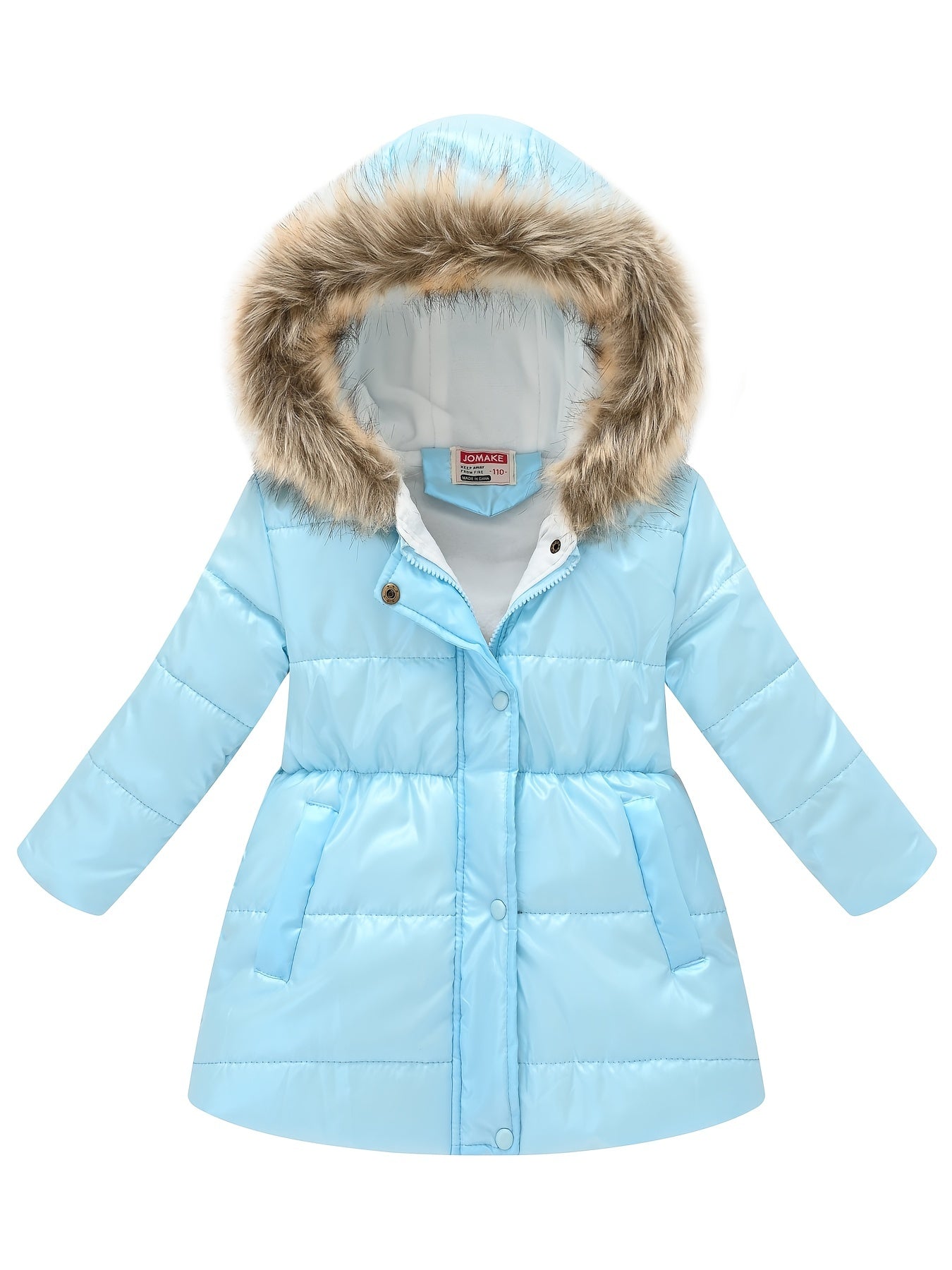New Winter Collection for Older Kids: Unisex Mid-Length Glossy Thickened Hooded Jacket NovaCart