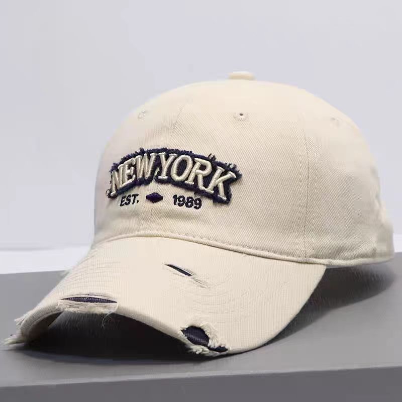 Embroidered Letter Denim Baseball Cap – Soft Crown FitiqueFit