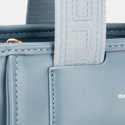 David Jones Small Handbag with Embossed Pattern Handles New Era Fashion LLc