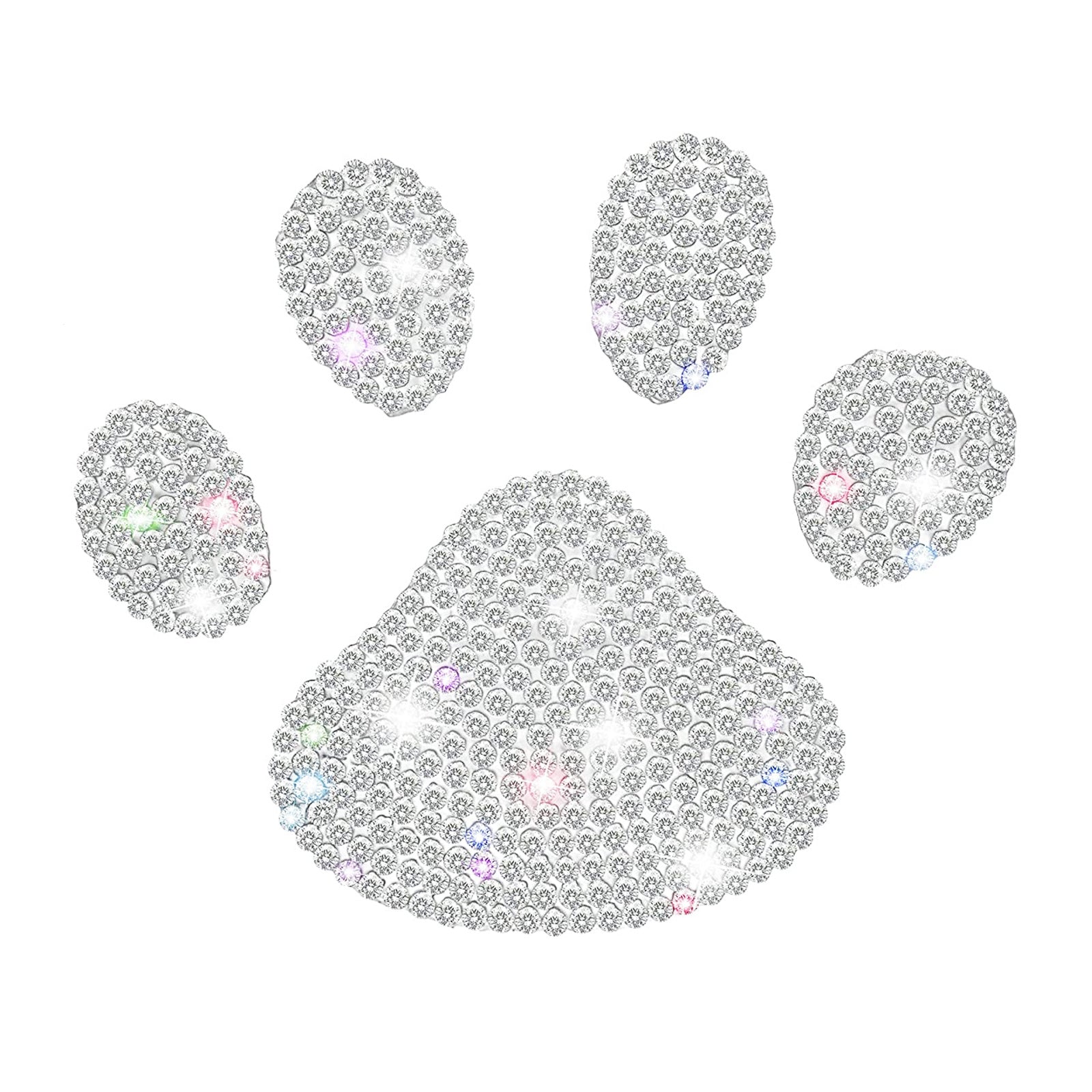 Dog Paw Print Rhinestone Sticker NovaCart