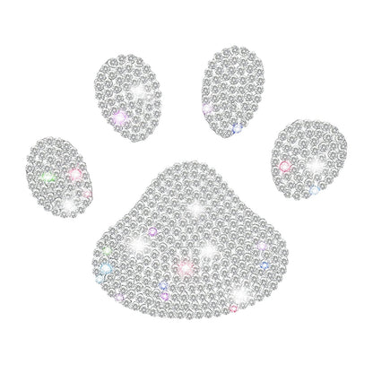 Dog Paw Print Rhinestone Sticker NovaCart