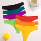 7P7008# Thin Breathable Comfortable Seamless Low-Rise Thong Panties, Seven-Pack NovaCart