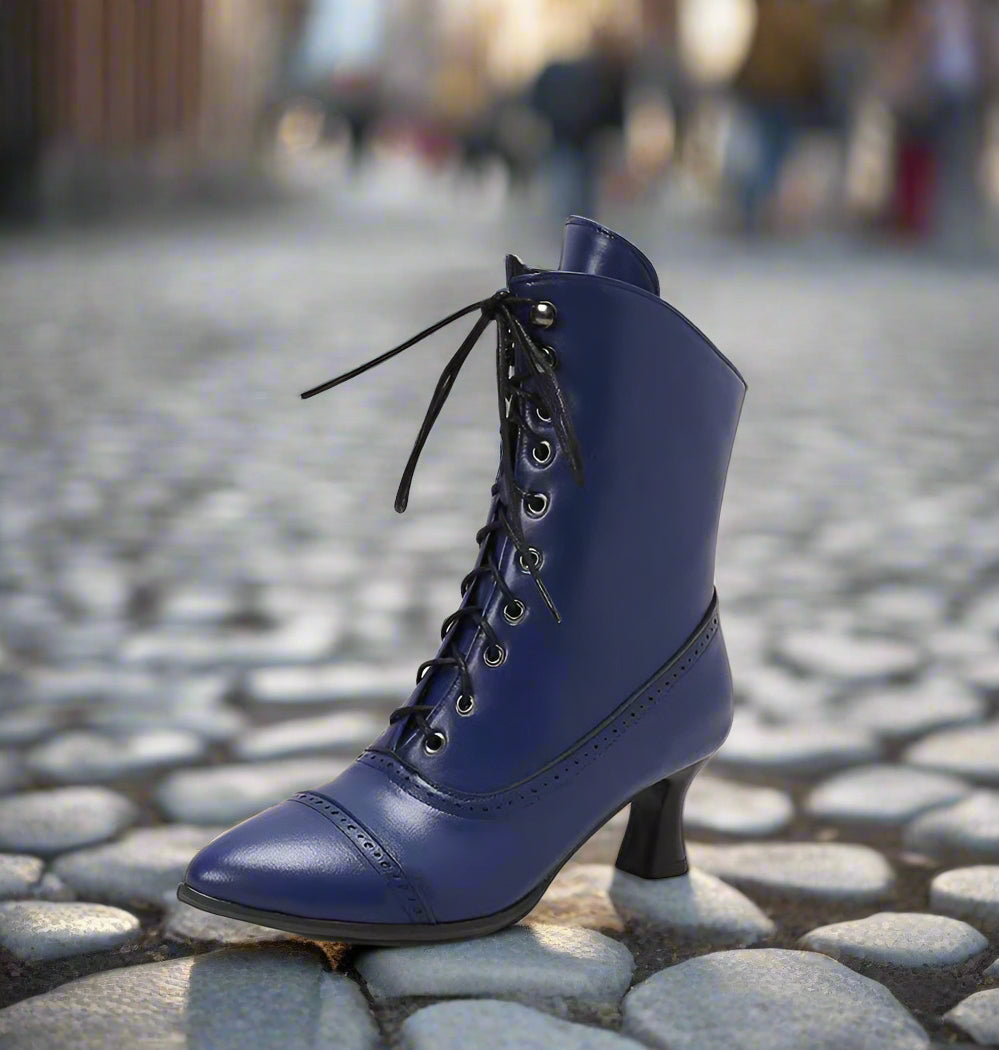 Women’s High Heel Martin Boots – British Style Motorcycle Fashion FitiqueFit