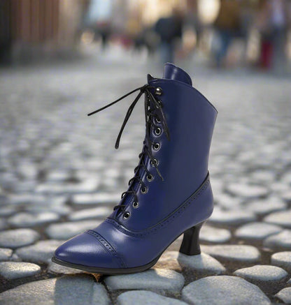 Women’s High Heel Martin Boots – British Style Motorcycle Fashion FitiqueFit