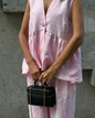 Women’s Cotton V-Neck Sleeveless Vest and Wide-Leg Pants Set FitiqueFit