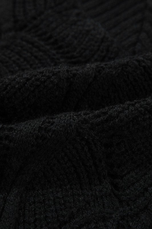 Hollow-Out Knit V-Neck Drop Shoulder Sweater Shop Style & More | Fresh Looks, Everyday Deals & Free Shipping