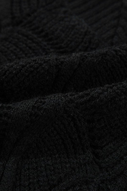 Hollow-Out Knit V-Neck Drop Shoulder Sweater Shop Style & More | Fresh Looks, Everyday Deals & Free Shipping