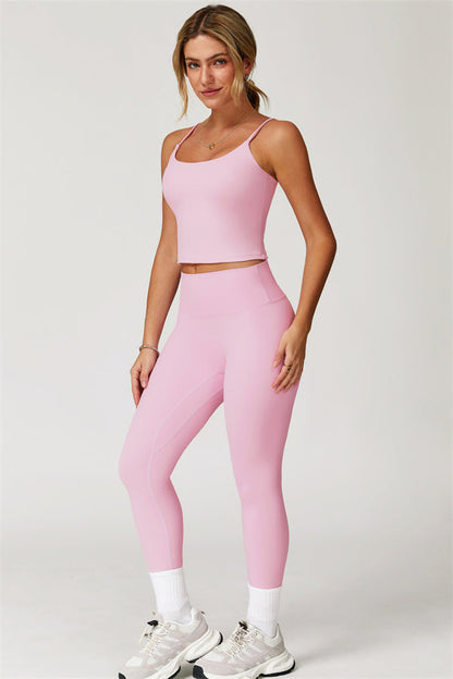The Agile Crop Top Leggings 2-Piece Set Fitglutes Activewear Gymwear Sportswear & Workout Clothes