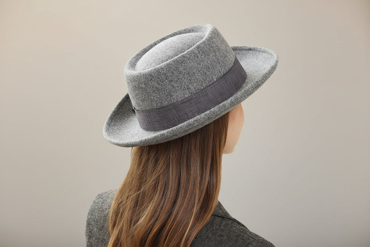 Vintage Bow British Retro Flat Top Hat for Women FitiqueFit