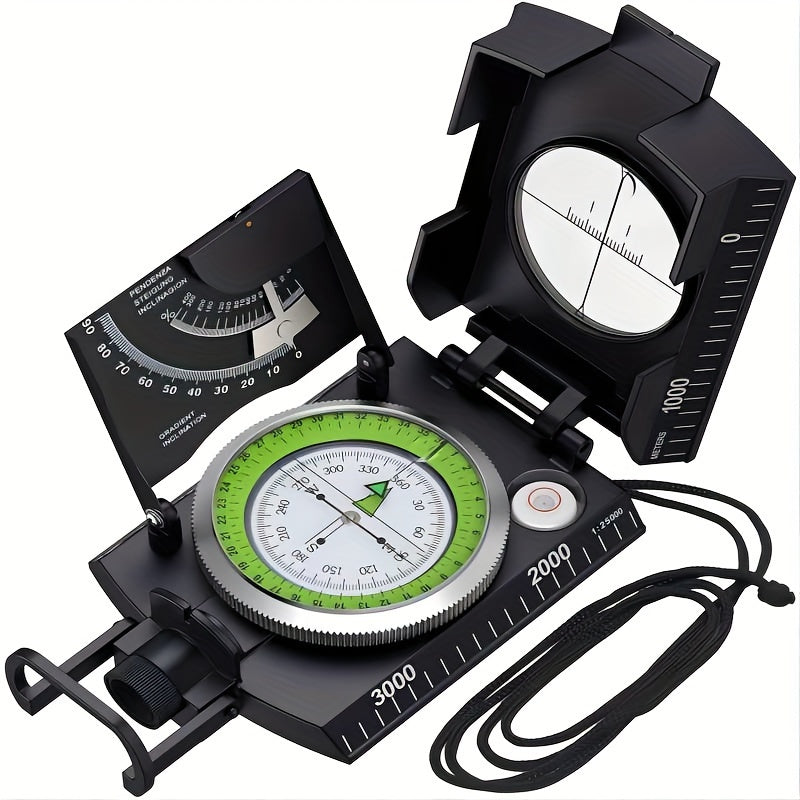Multifunctional Luminous Dial Waterproof Anti-fog Accurate Compass For Hiking Camp NovaCart
