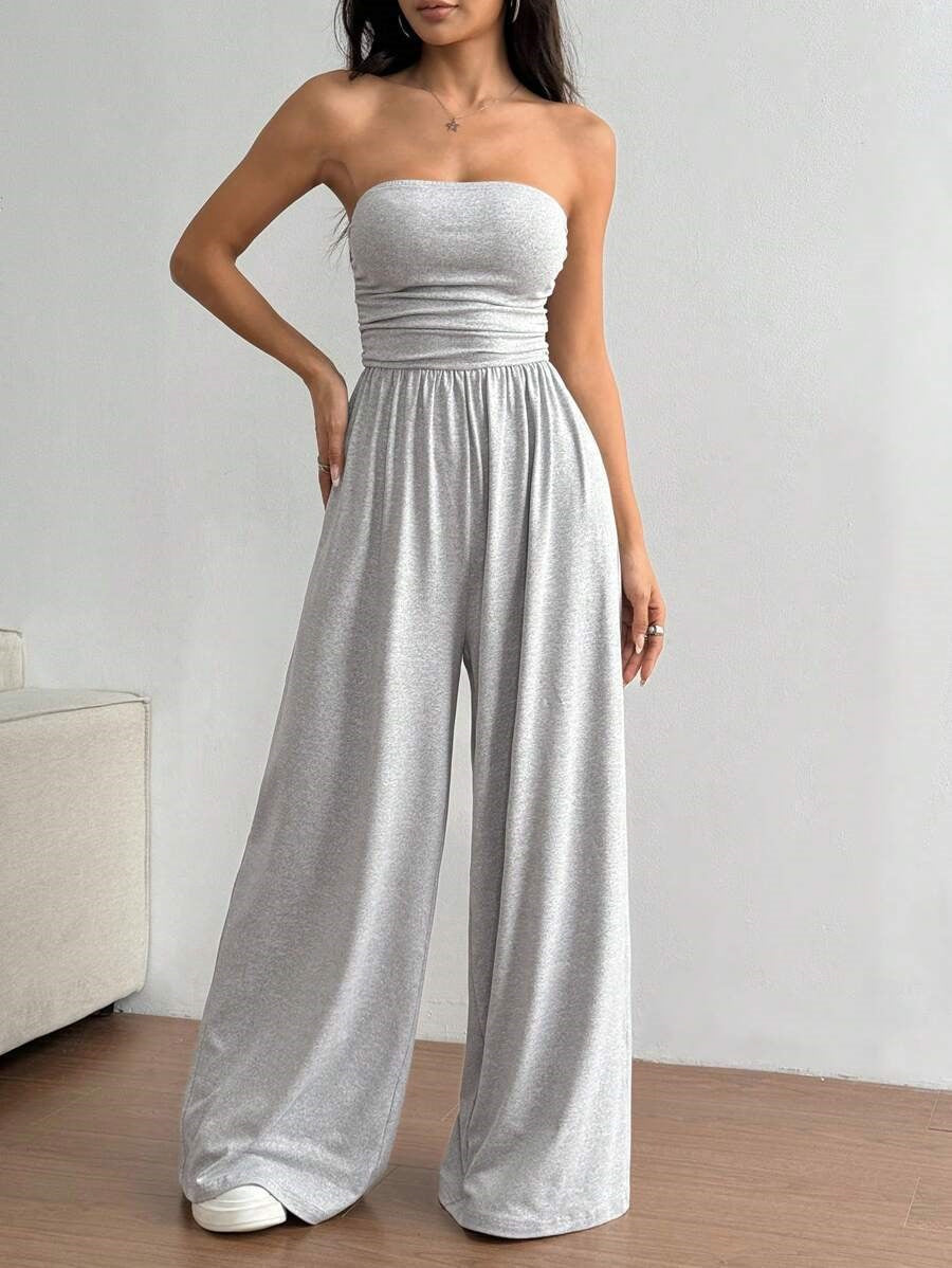High-Waist Wide-Leg Pants & Tube Top Set – 6 Colors, S–2XL FitiqueFit