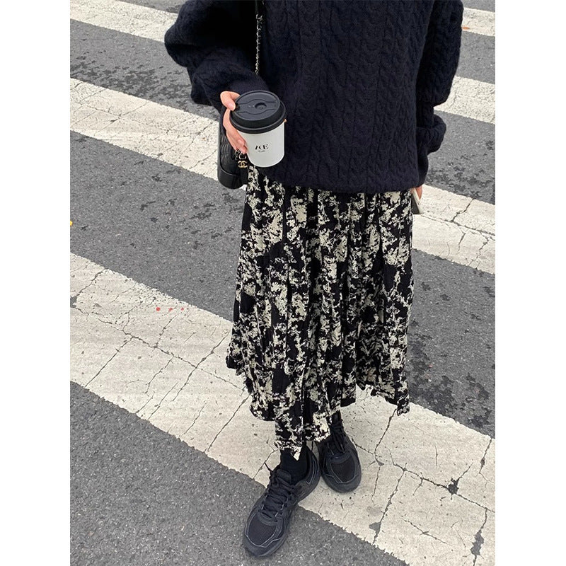 Women's Western Style Tie-dyed Skirt Grayceful LLC
