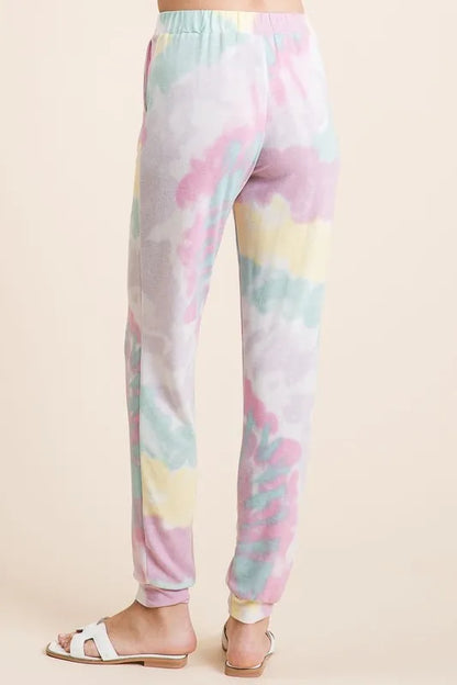BiBi Tie Dye French Terry Casual Pants New Era Fashion LLc