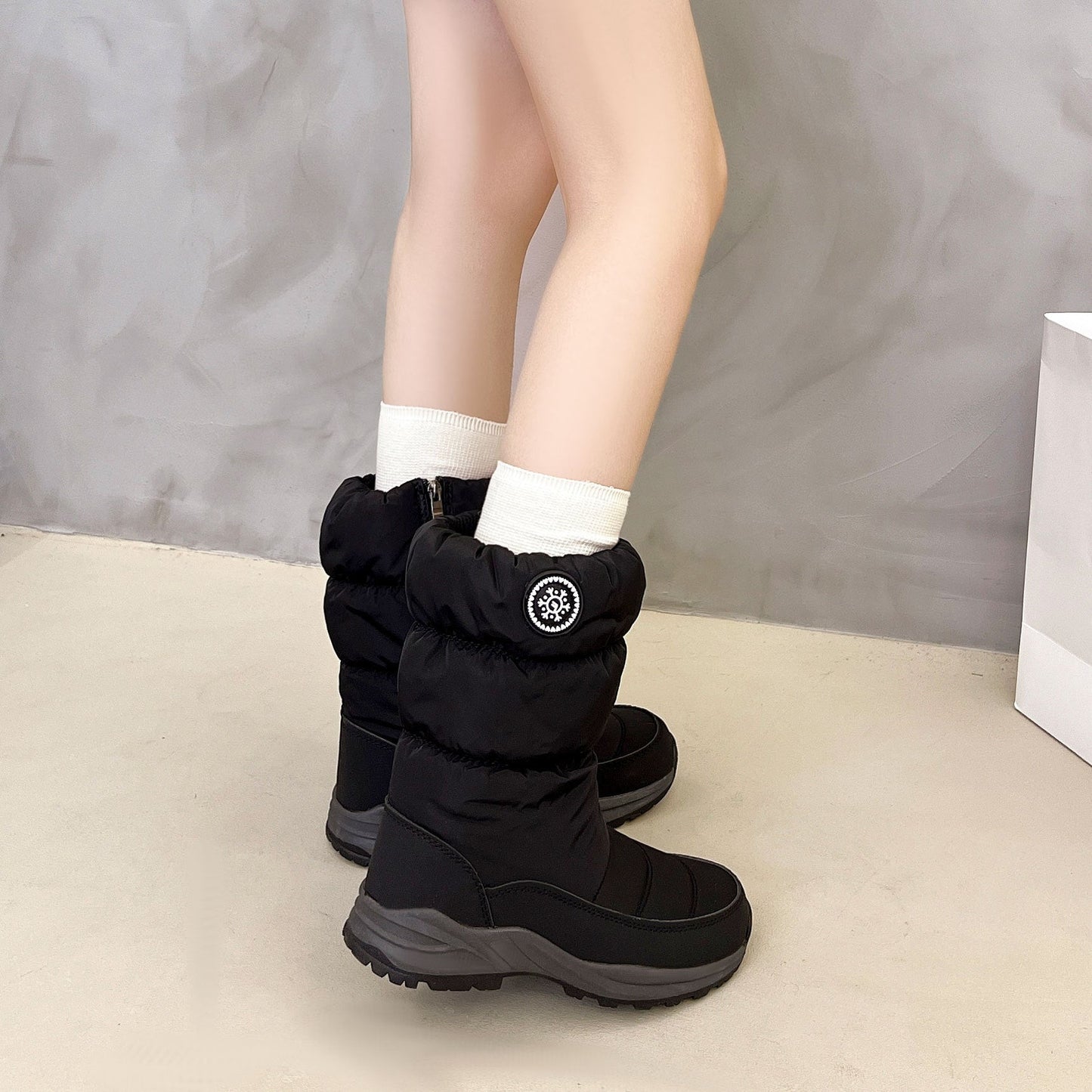 Thickened Cotton Mid-Calf Snow Boots for Women FitiqueFit