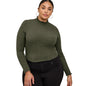 Women's Half-high Collar Long Sleeves T-shirt Slim Bottoming Shirt See size chart under “more details” The Fashion Celestial
