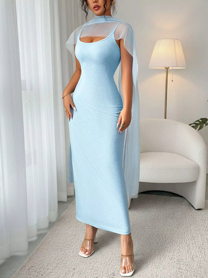 Scoop Neck Bodycon Maxi Dress New Era Fashion LLc
