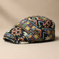 Women’s Retro Beret Hat – Chic British Style Ethnic Beret FitiqueFit