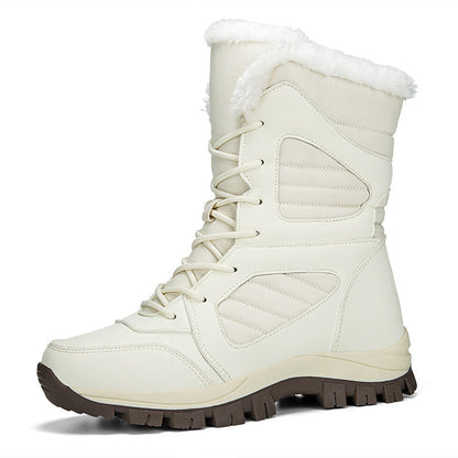 Women’s Winter Snow Boots – Fleece Lined Waterproof Cotton Boots FitiqueFit