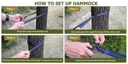 [3-in-1 Hammock] GEERTOP 3-in-1 Outdoor Hammock | Double Sleep Rest Camping Hammock with Mosquito Net Sun Shelter for Backpacking Travel Garden Park NovaCart