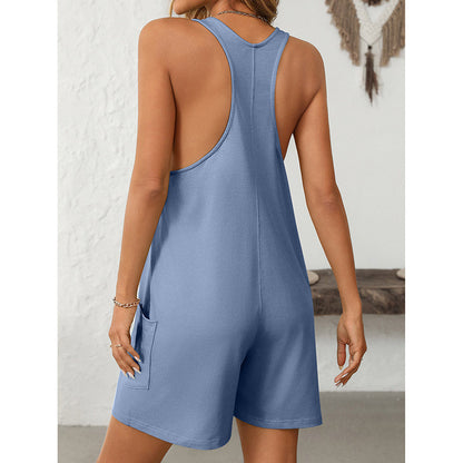 Womens Summer Casual Loose Tank Romper FitiqueFit
