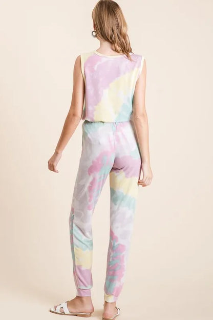 BiBi Tie Dye French Terry Casual Pants New Era Fashion LLc