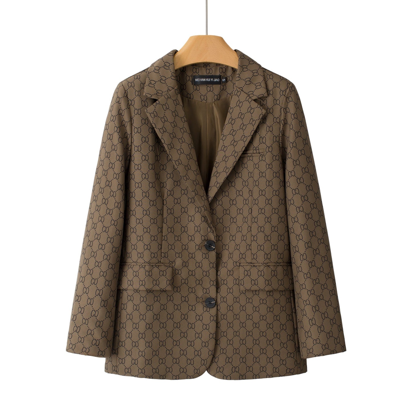 Women's Casual Chic Plaid Coat – Long Sleeve Pocket Jacket FitiqueFit