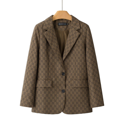 Women's Casual Chic Plaid Coat – Long Sleeve Pocket Jacket FitiqueFit