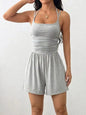Ruched Spaghetti Strap Romper New Era Fashion LLc