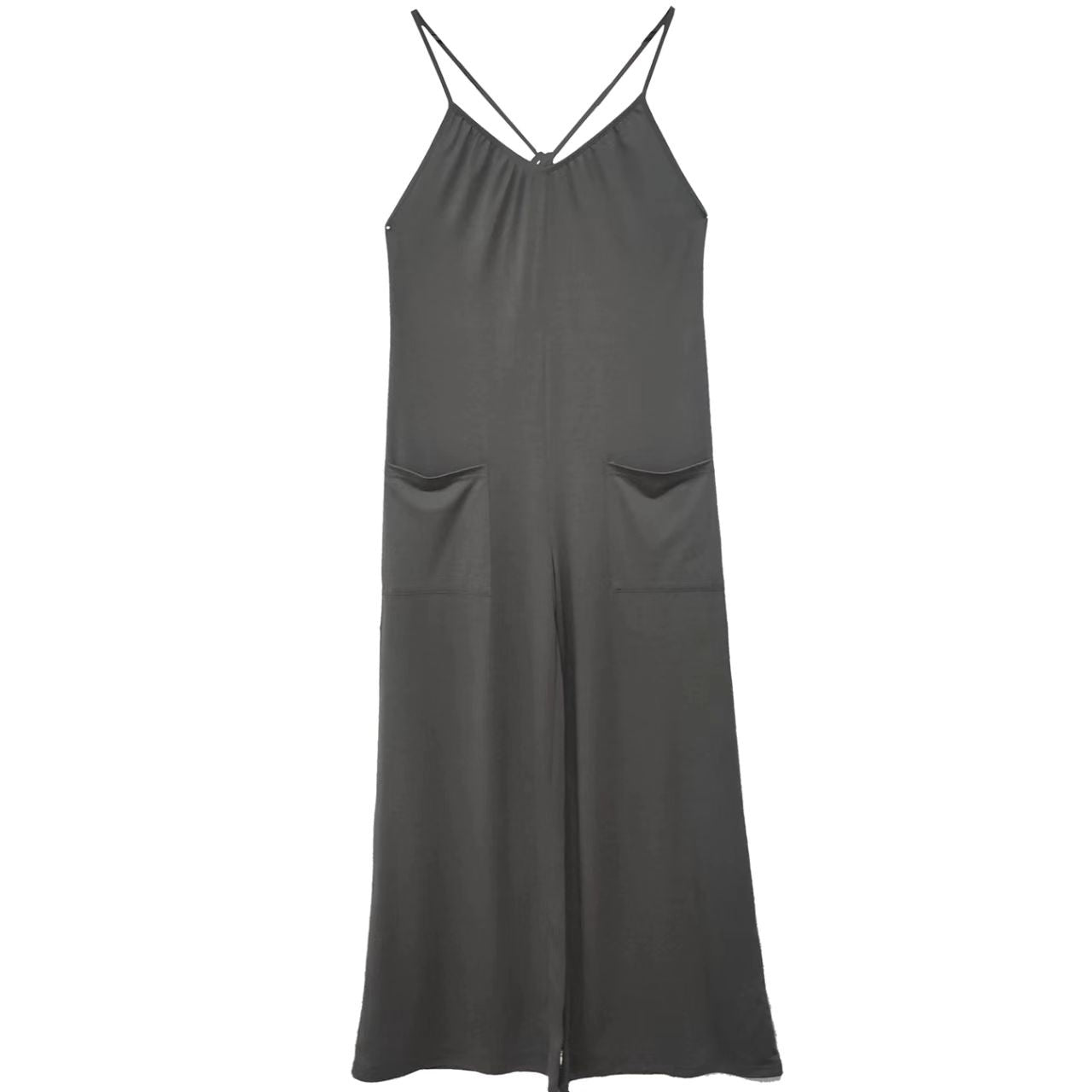 Women’s Pleated Chest Cross-Strap Jumpsuit FitiqueFit