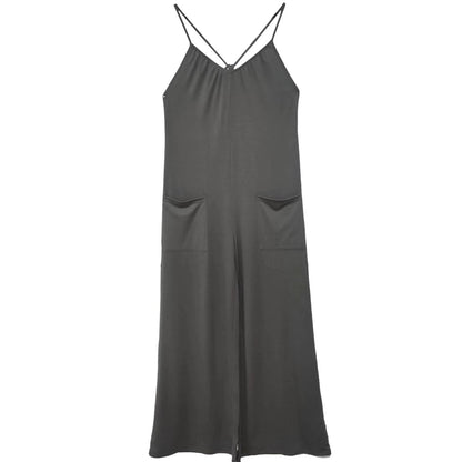 Women’s Pleated Chest Cross-Strap Jumpsuit FitiqueFit