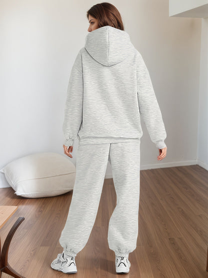 Women’s Plus Size Lounge Set – Oversized Hoodie & Baggy Sweatpants FitiqueFit