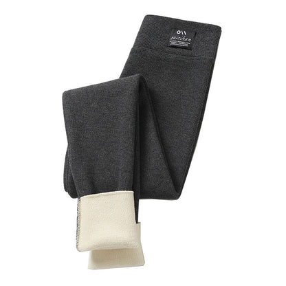Women’s Lambswool Fleece-Lined High-Waist Winter Leggings FitiqueFit