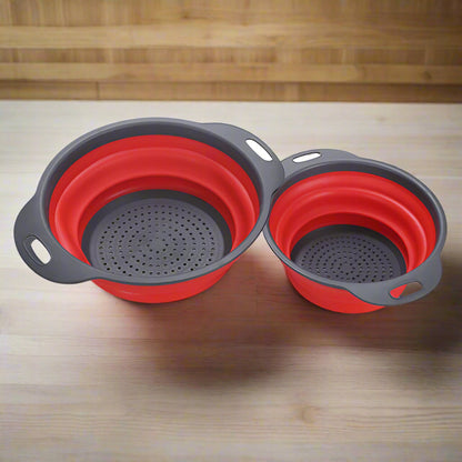 🥦 Foldable Silicone Colander – Space-Saving Strainer SmartPursue™